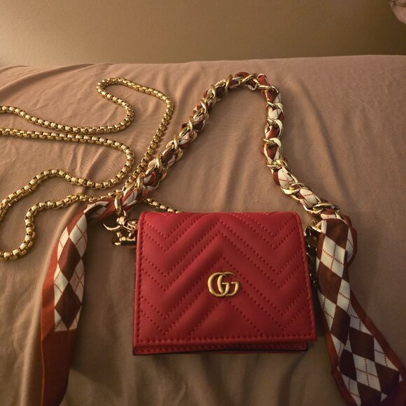 Gucci Handbags - Gucci Red Marmont Mini Wallet NWOT Full Inclusion